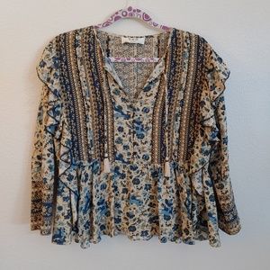 SEA New York Silk Blouse Deer Women's size 4